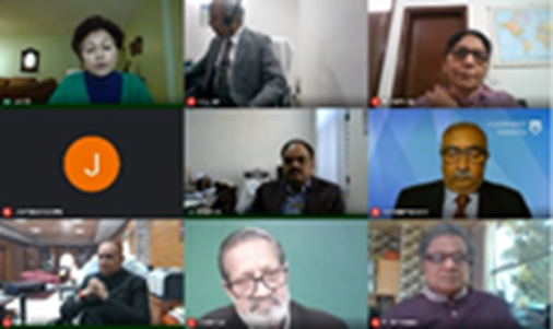 Participants at CEMCA virtual meeting